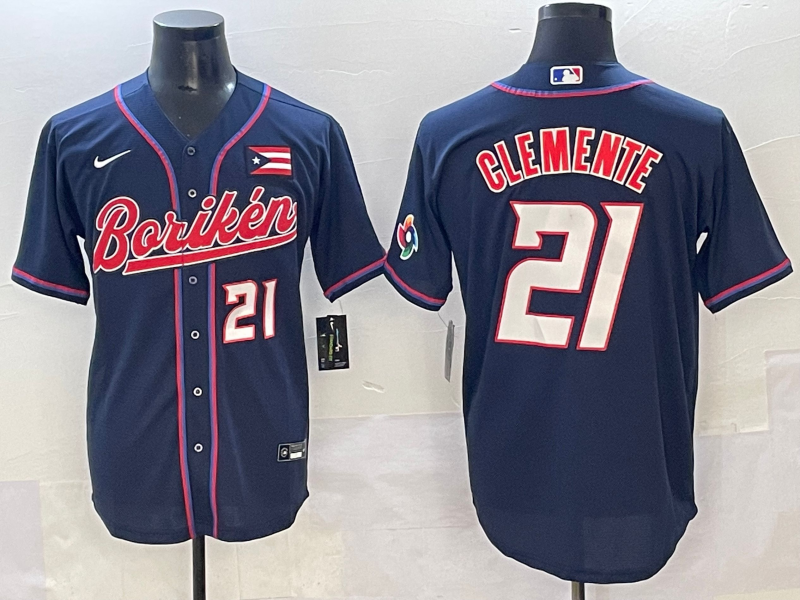 Men Houston Astros #21 Clemente blue MLB Nike 2025 jersey style 1->more jerseys->MLB Jersey